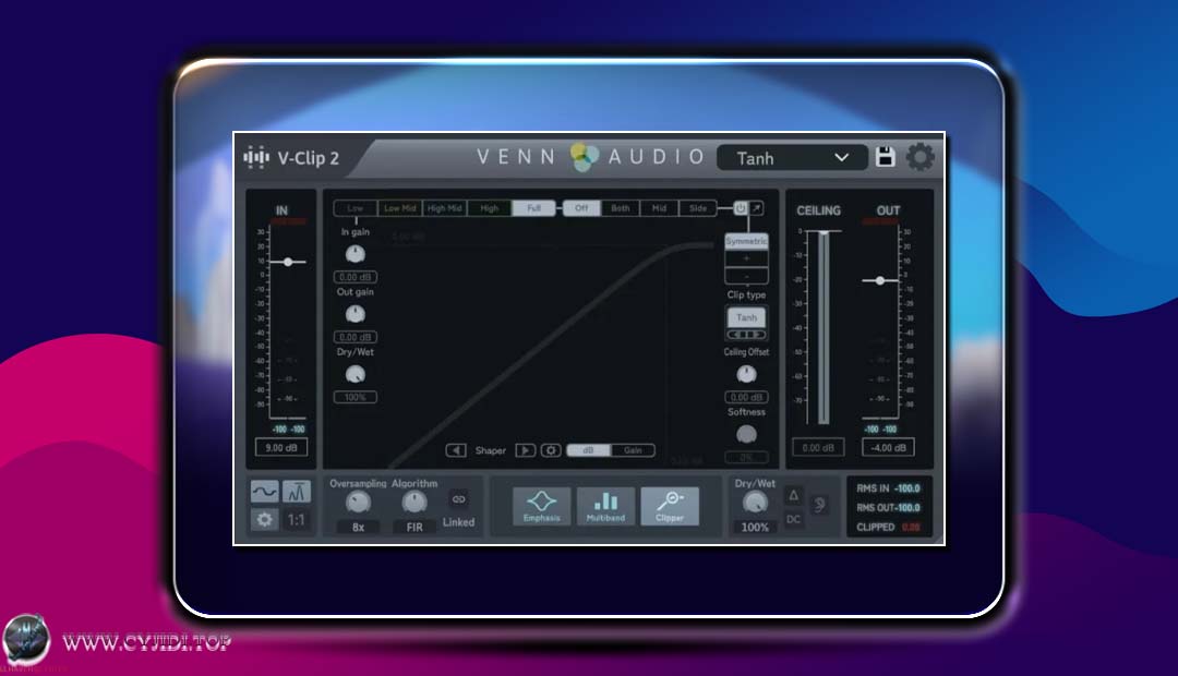 饱和削波效果器 Venn Audio – V-Clip 2 v1.0.4（WIN）