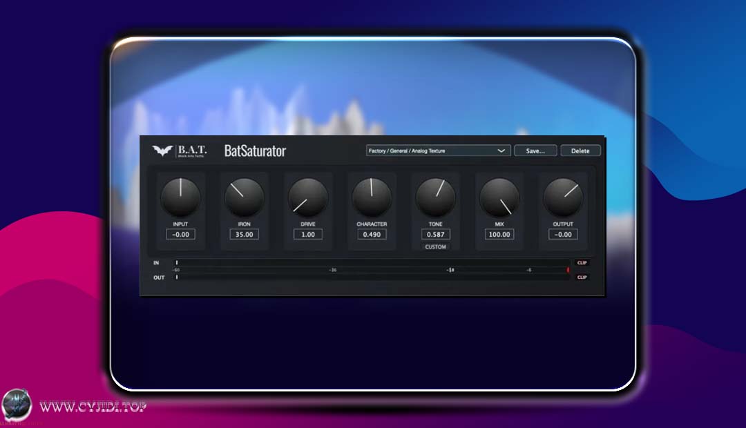 谐波染色饱和度效果器 | Black Arts Techs – BAT Saturator v1.0.0 | WIN |
