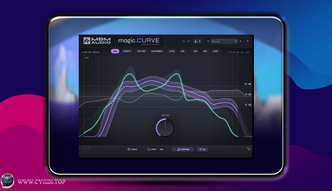 智能人声均衡器 | Music By Mattie magic.CURVE v1.0.2 | MAC |